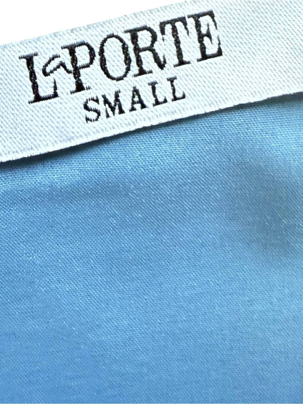 La Porte Womens Maxi Slip Dress Blue Pearl Beaded Straps Side Slit Size S NWT - Picture 11 of 12